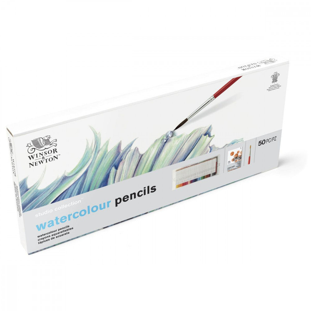 Estojo Lápis Aquarela Studio Collection Winsor & Newton 50 Peças