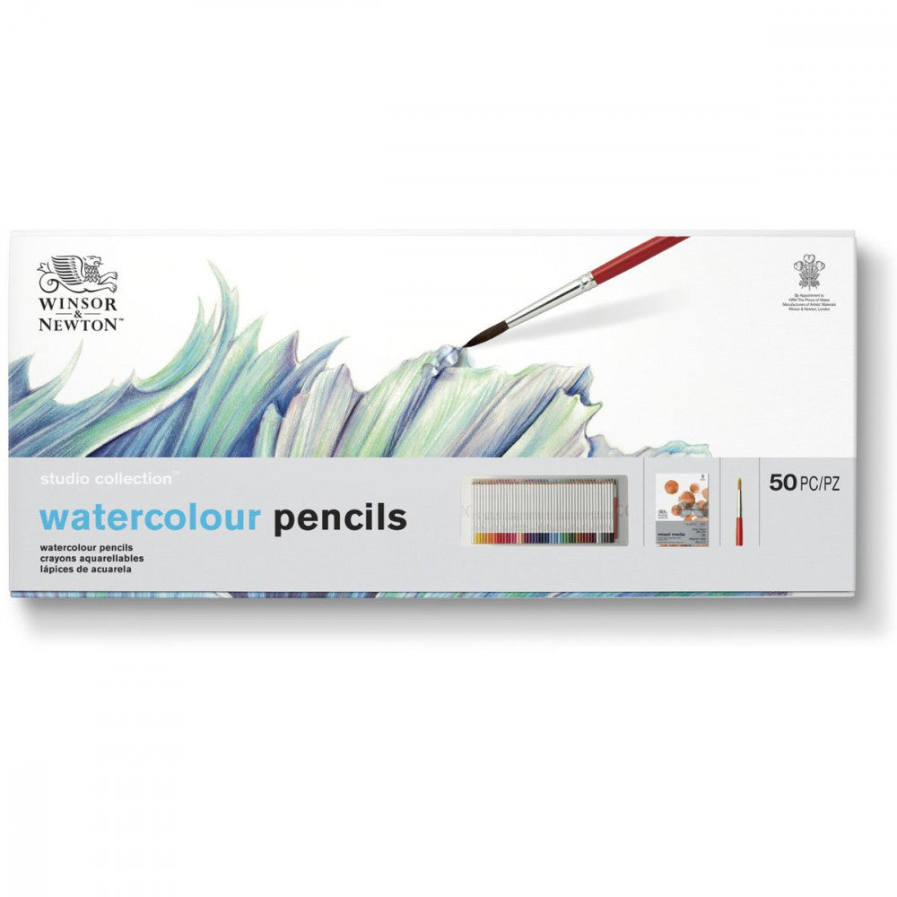 Estojo Lápis Aquarela Studio Collection Winsor & Newton 50 Peças