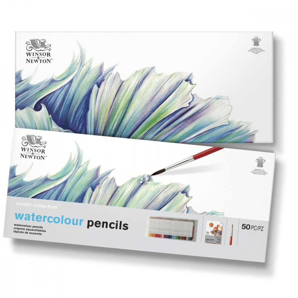 Estojo Lápis Aquarela Studio Collection Winsor & Newton 50 Peças