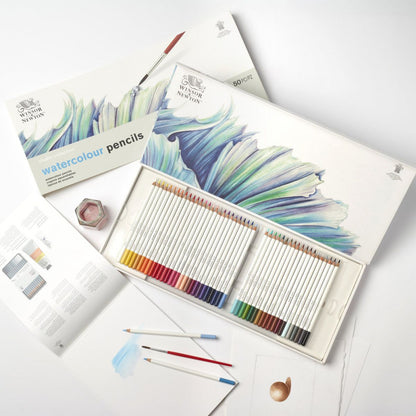 Estojo Lápis Aquarela Studio Collection Winsor & Newton 50 Peças