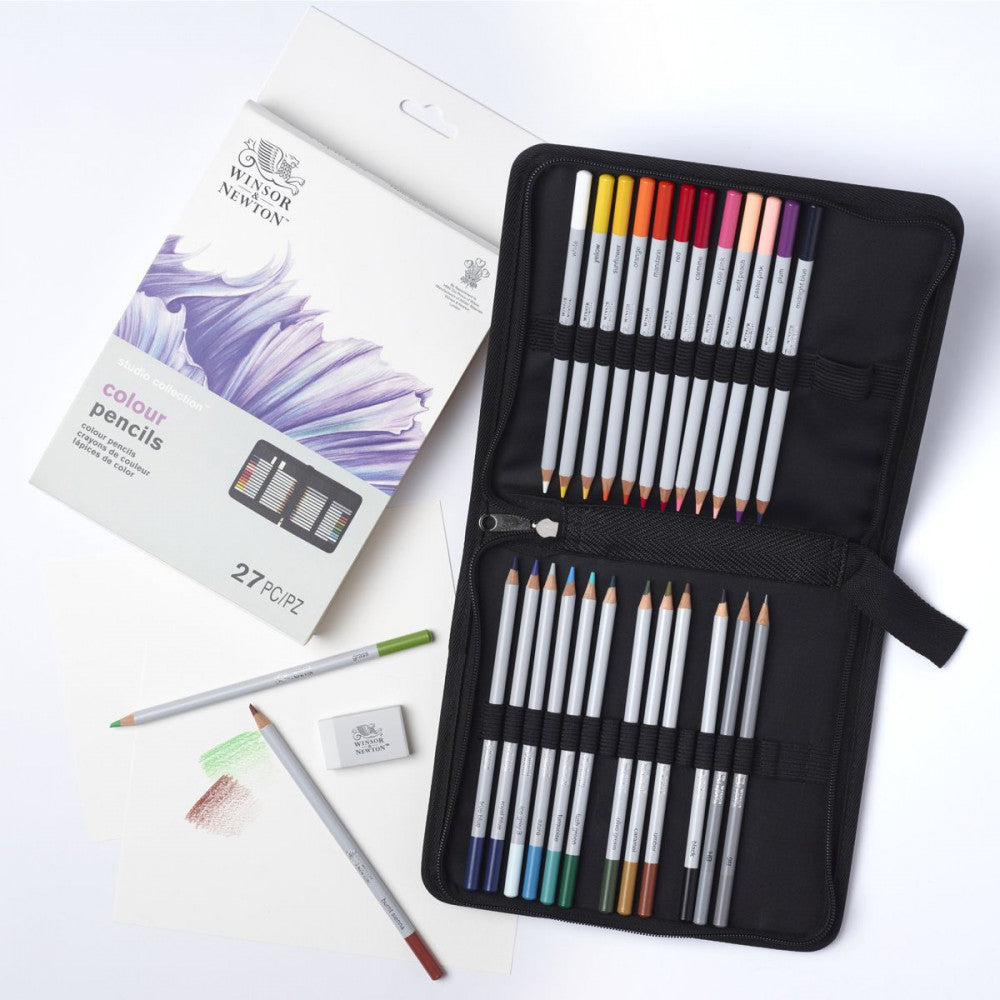Estojo Lápis de Cor Studio Collection Winsor & Newton 27 Peças