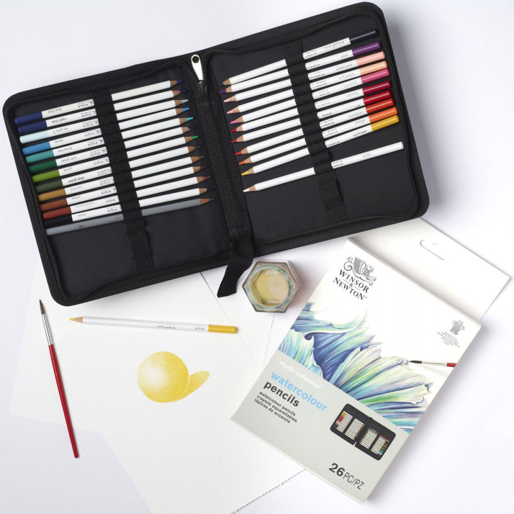 Estojo Lápis Aquarela Studio Collection Winsor & Newton 26 Peças