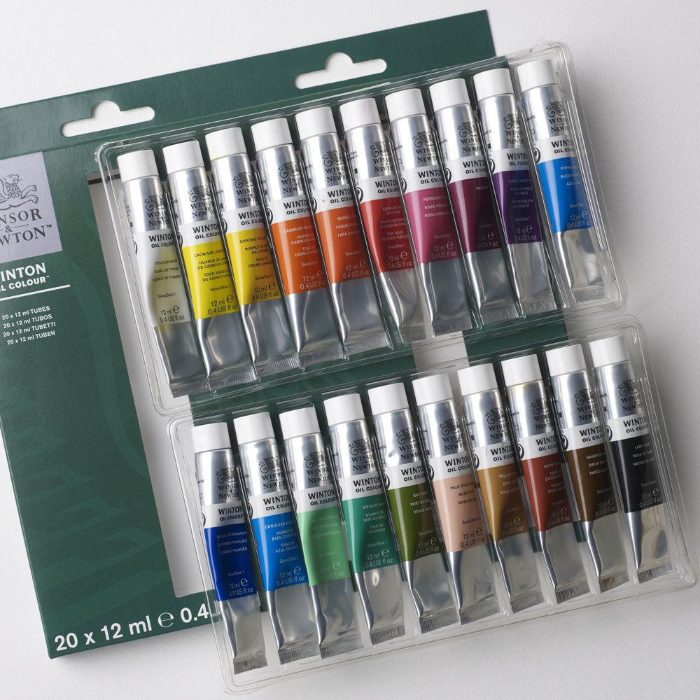 Estojo Tinta Óleo Winton 12ml 20 Tubos