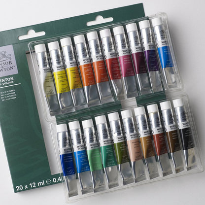 Estojo Tinta Óleo Winton 12ml 20 Tubos