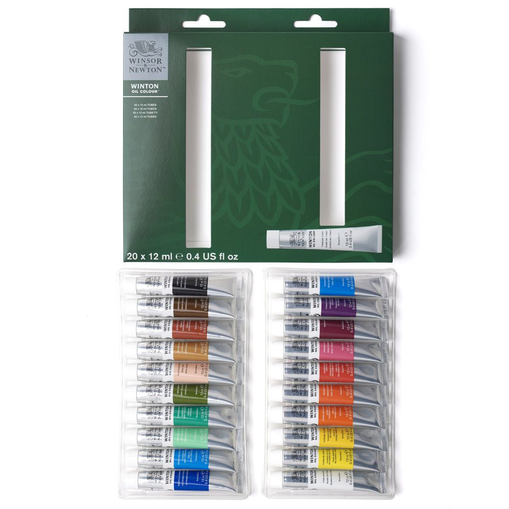 Estojo Tinta Óleo Winton 12ml 20 Tubos