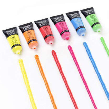 Tinta Acrílica Liquitex Basics 22ml 6 Cores Fluorescentes