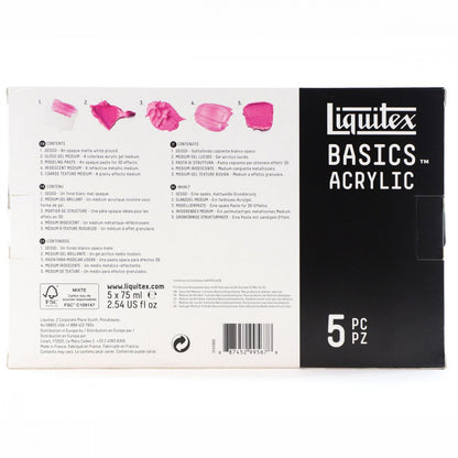 Estojo Aditivos Liquitex Para Tinta Acrílica 5 Unidades