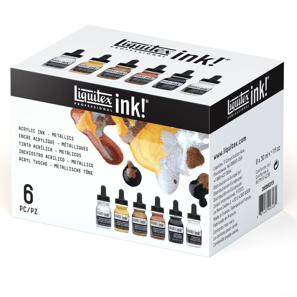 Tinta Acrílica Líquida Liquitex 30ml 06 Cores Metálicas