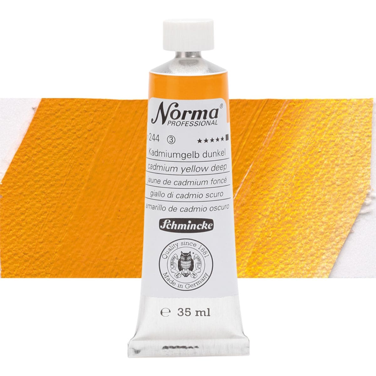 Tinta Óleo Schmincke Norma 35ml S3 244 Cadmium Yellow Deep