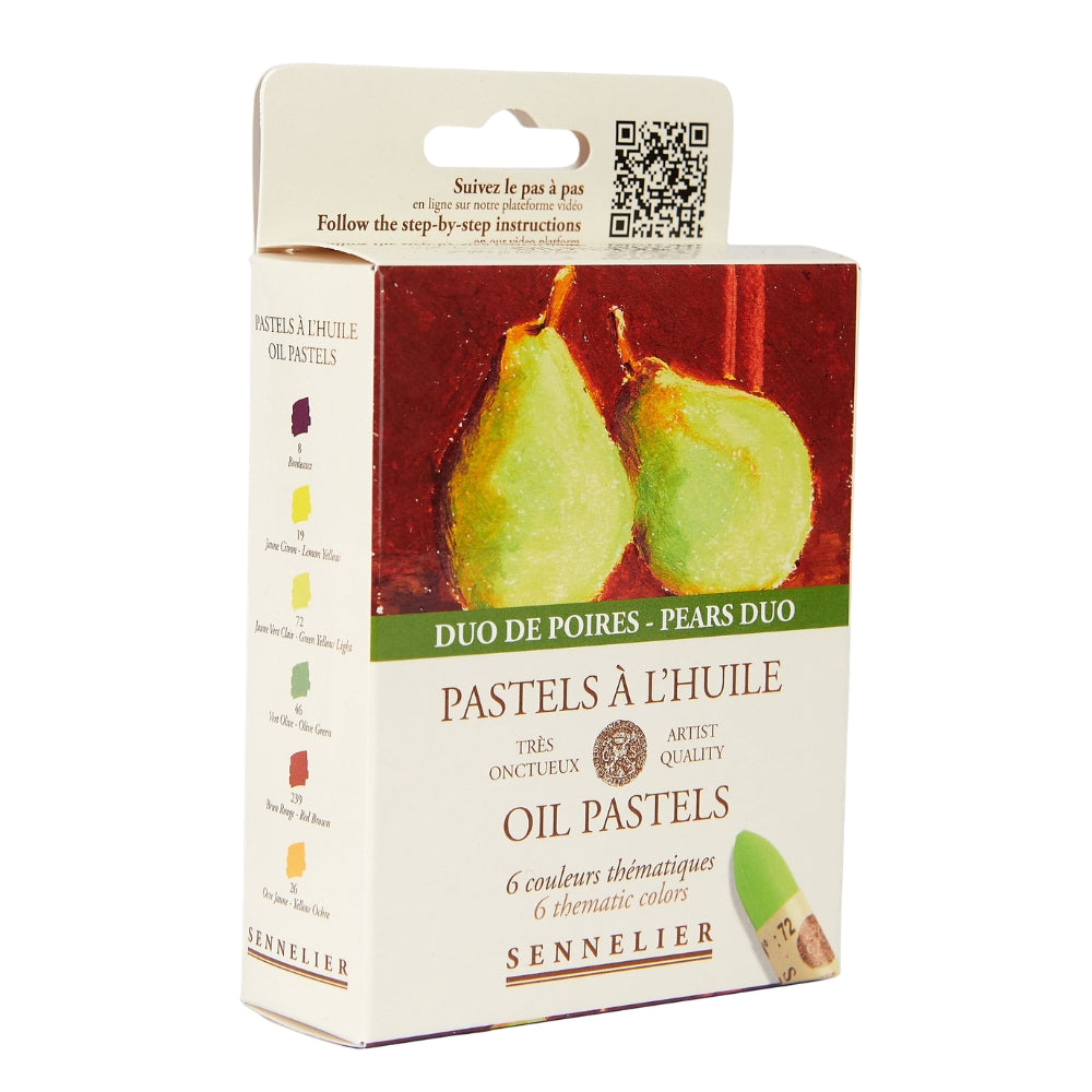 Pastel Oleoso Sennelier 06 Cores Duo De Poires