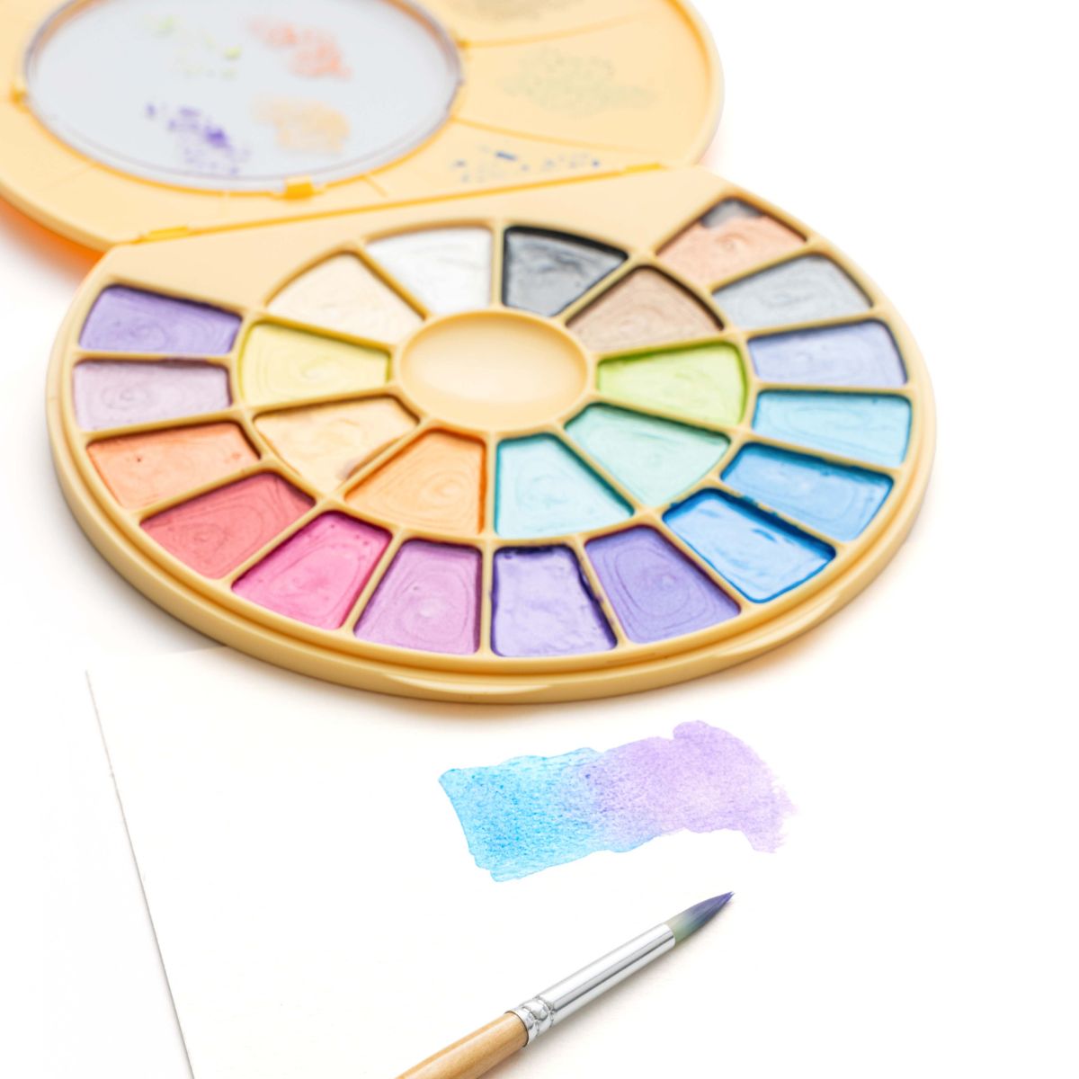 Estojo Aquarela Himi 24 Cores Metálicas