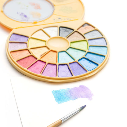 Estojo Aquarela Himi 24 Cores Metálicas