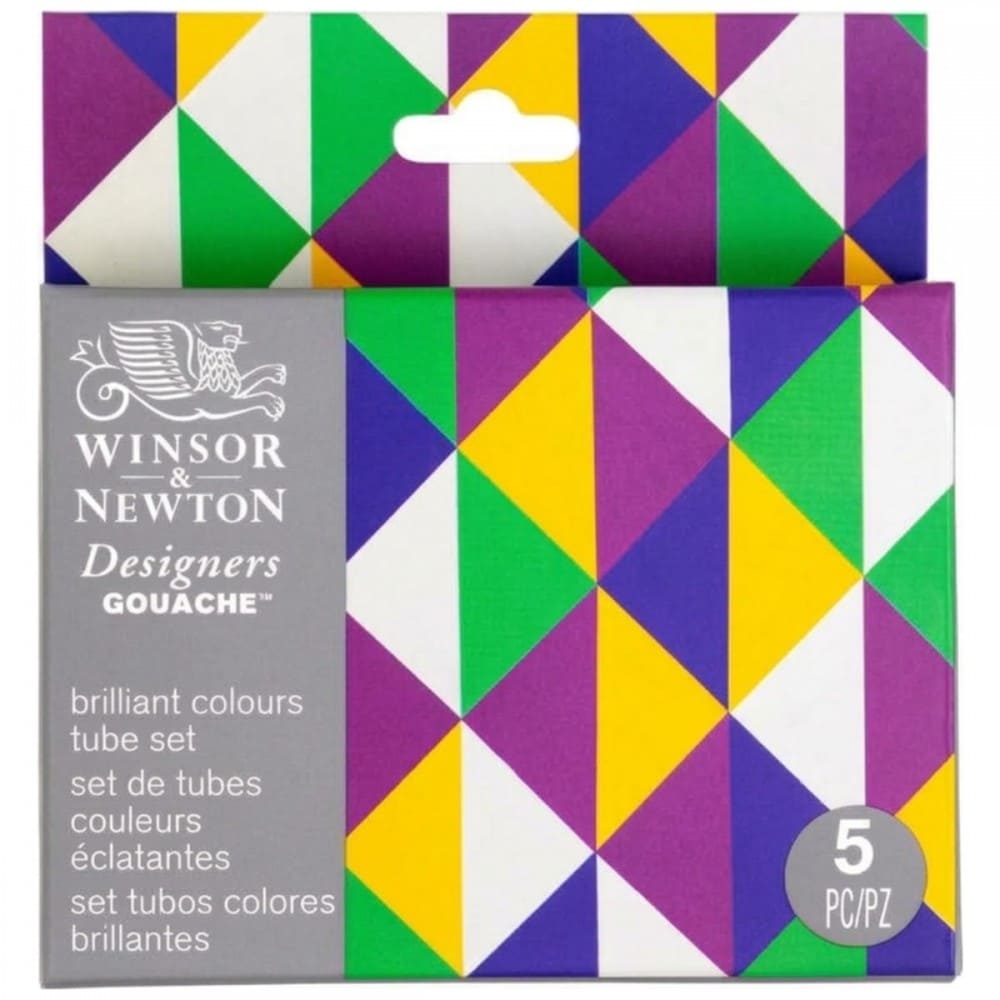 Guache Winsor & Newton Profissional C/5 Cores Edição Brilliant Collection