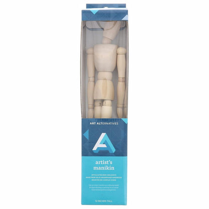 Manequim Articulado 30cm Masculino Art Alternatives