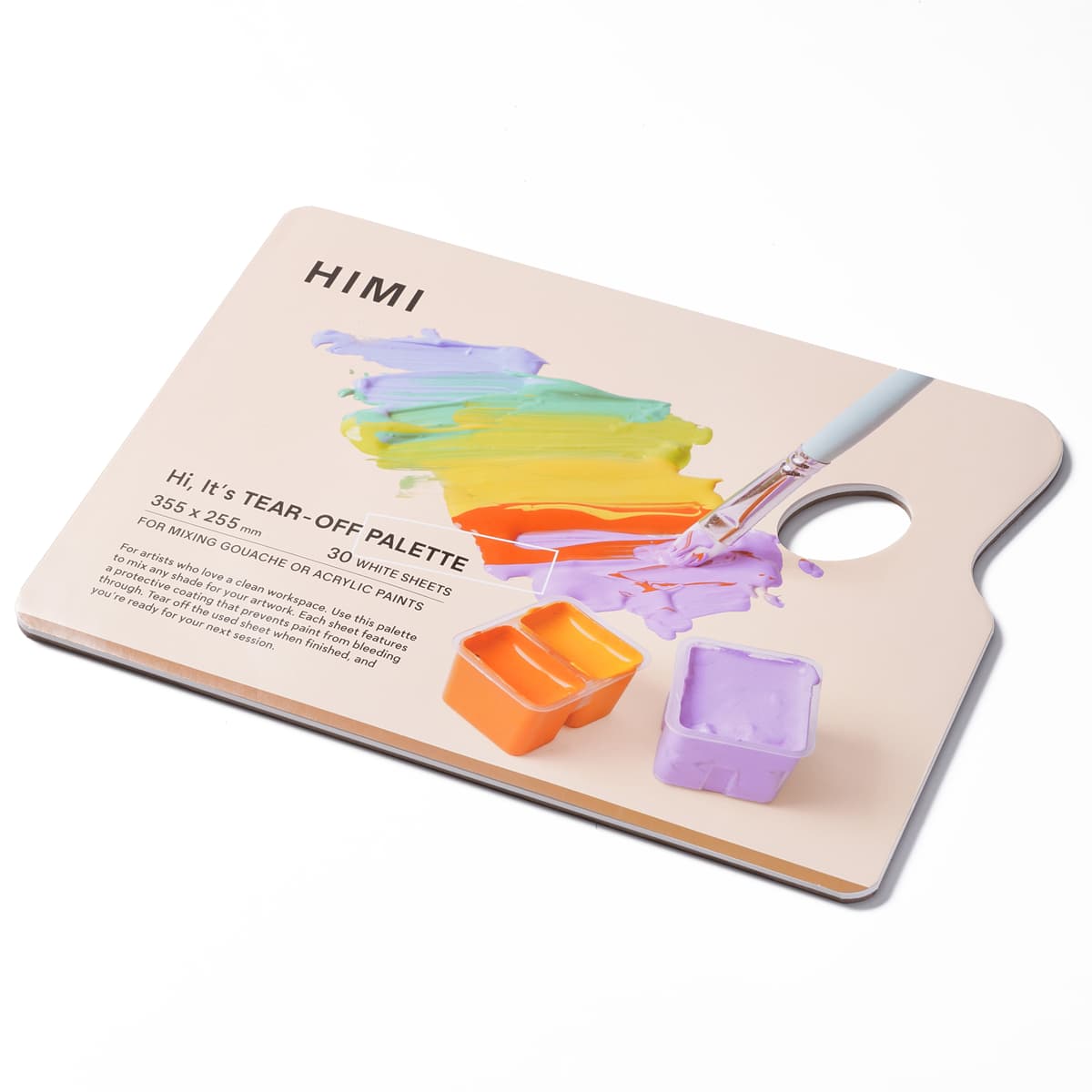 Paleta Descartável Himi 35,5x25,5cm 30 Folhas