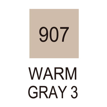 Caneta Pincel Kuretake Zig Clean Color Real Brush Warm Gray 3 907