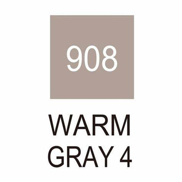 Caneta Pincel Kuretake Zig Clean Color Real Brush Warm Gray 4 908
