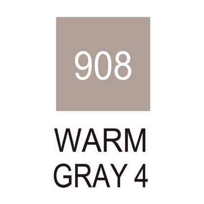 Caneta Pincel Kuretake Zig Clean Color Real Brush Warm Gray 4 908