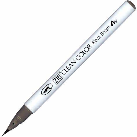 Caneta Pincel Kuretake Zig Clean Color Real Brush Warm Gray 5 909Caneta Pincel Kuretake Zig Clean Color Real Brush Warm Gray 5 909