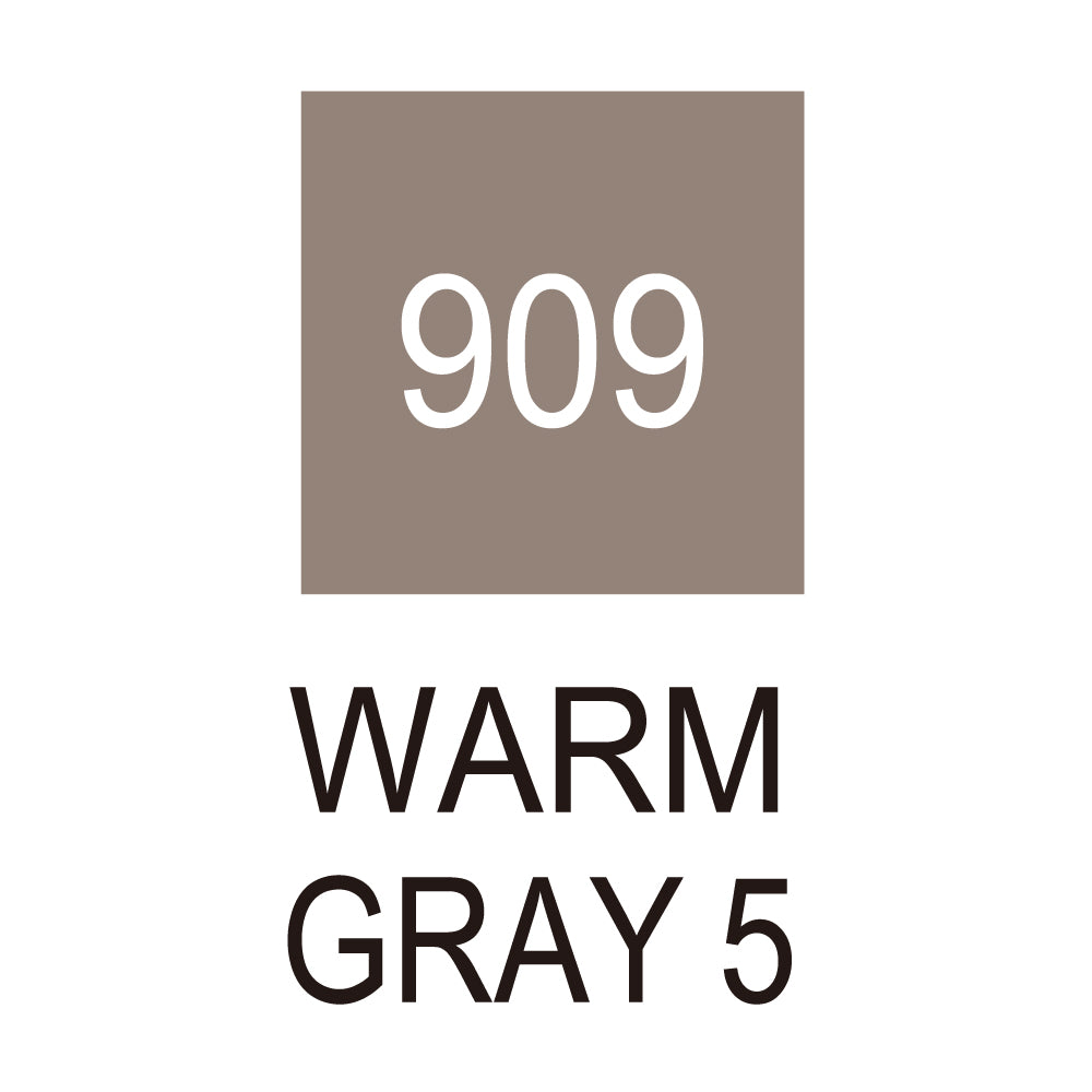 Caneta Pincel Kuretake Zig Clean Color Real Brush Warm Gray 5 909