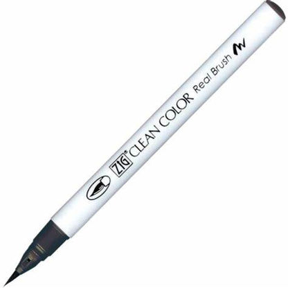 Caneta Pincel Kuretake Zig Clean Color Real Brush Warm Gray 6 910