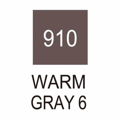 Caneta Pincel Kuretake Zig Clean Color Real Brush Warm Gray 6 910