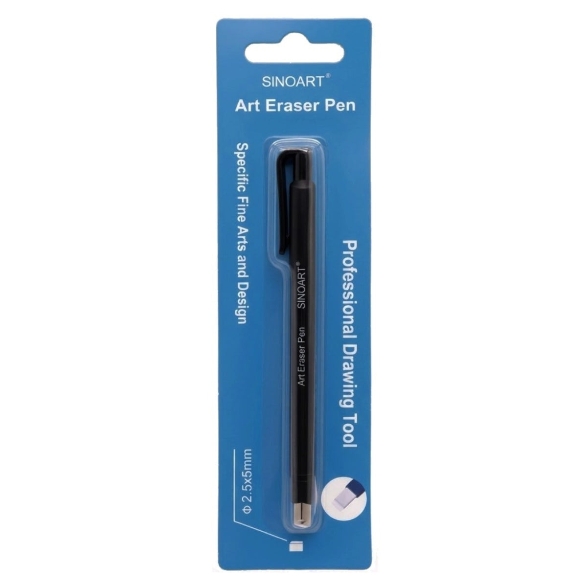 Caneta Borracha Sinoart 2.5mm Flat