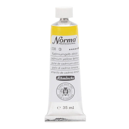 Tinta Óleo Schmincke Norma 35ml S3 238 Cadmium Yellow Lemon