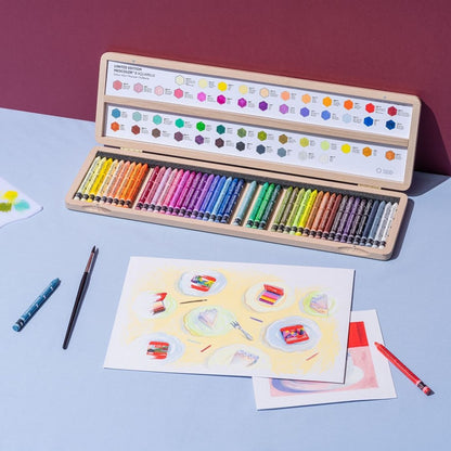 Estojo Giz Aquarelável Neocolor II Caran d’Ache 50 Cores Edição Limitada 50 Anos