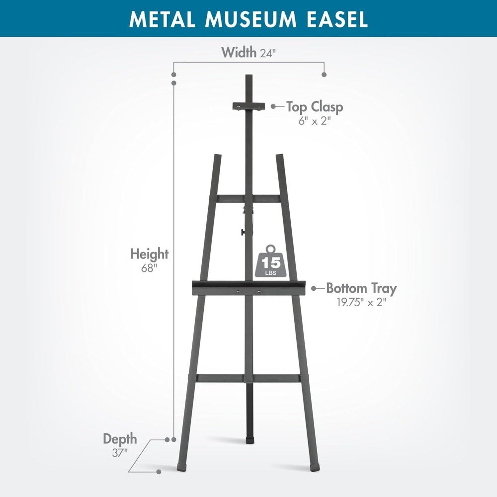 Cavalete Profissional de Metal para Tela – Estável e Ajustável Sinoart