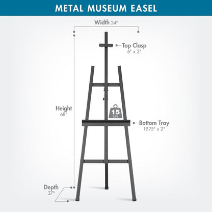 Cavalete Profissional de Metal para Tela – Estável e Ajustável Sinoart