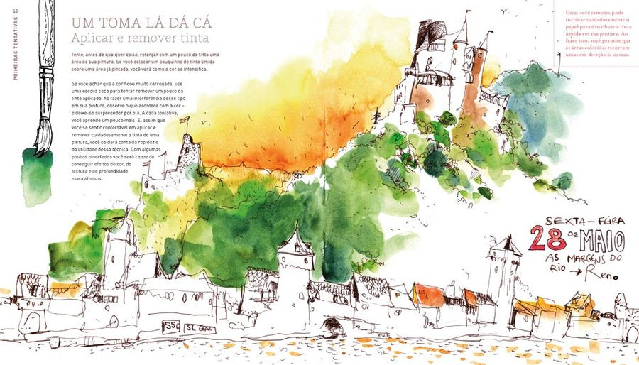 Aquarela Para Urban Sketchers - Como Desenhar, Pintar e Contar Histórias Coloridas