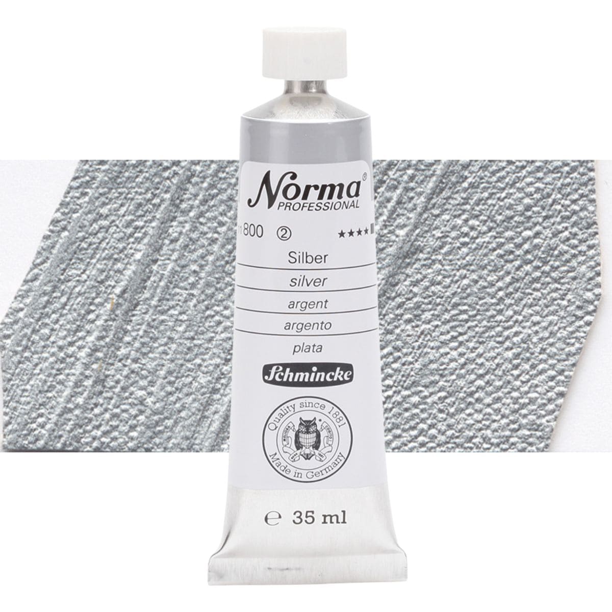 Tinta Óleo Schmincke Norma 35ml S2 800 Silver