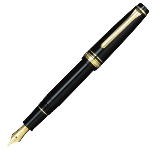 Caneta Tinteiro Sailor Gear Slim GT 14K Pena M Black