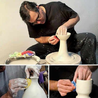 Espátulas de Silicone P/ Cerâmica Set C/4 Formatos