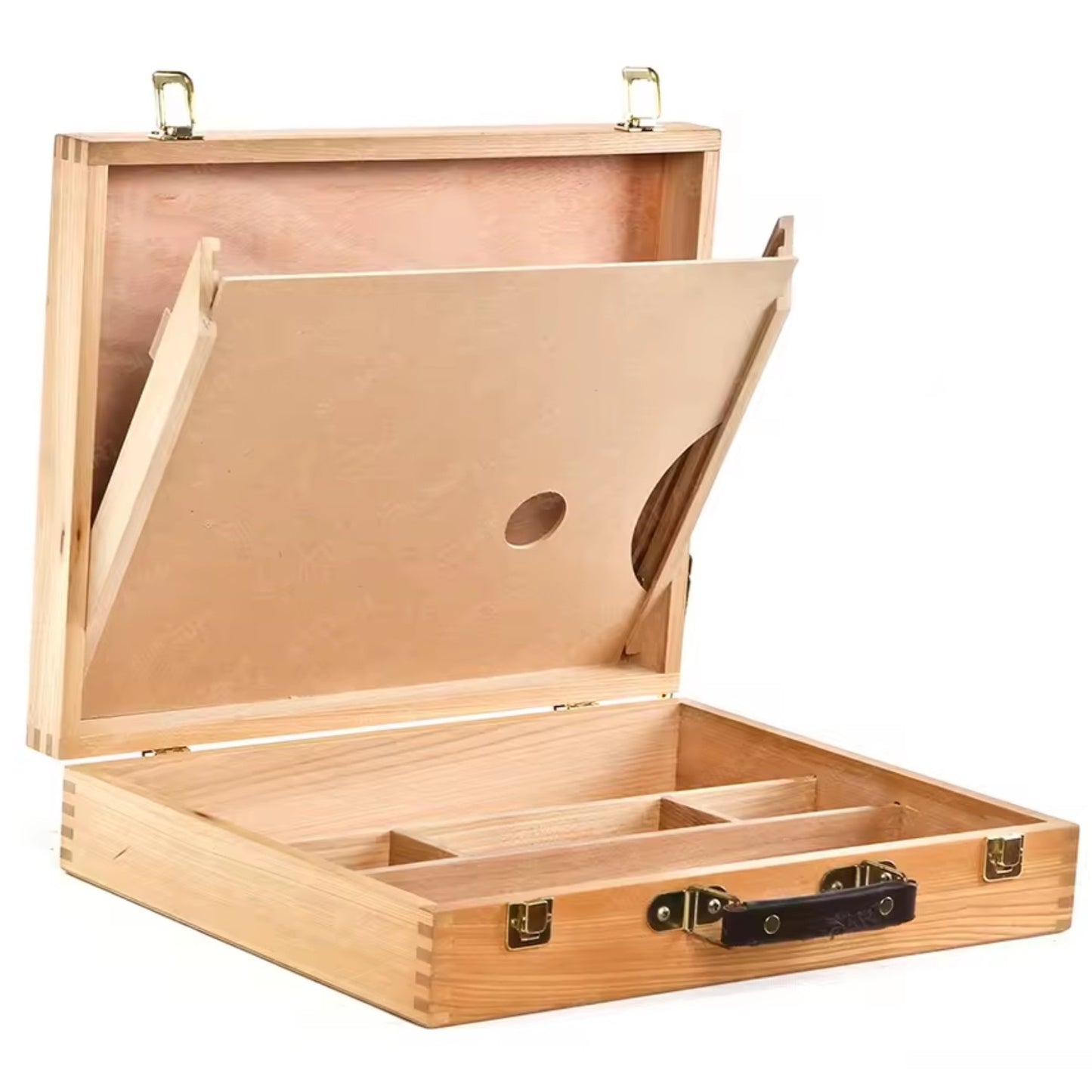 Maleta de Pintura de Madeira com Paleta Sinoart Grande