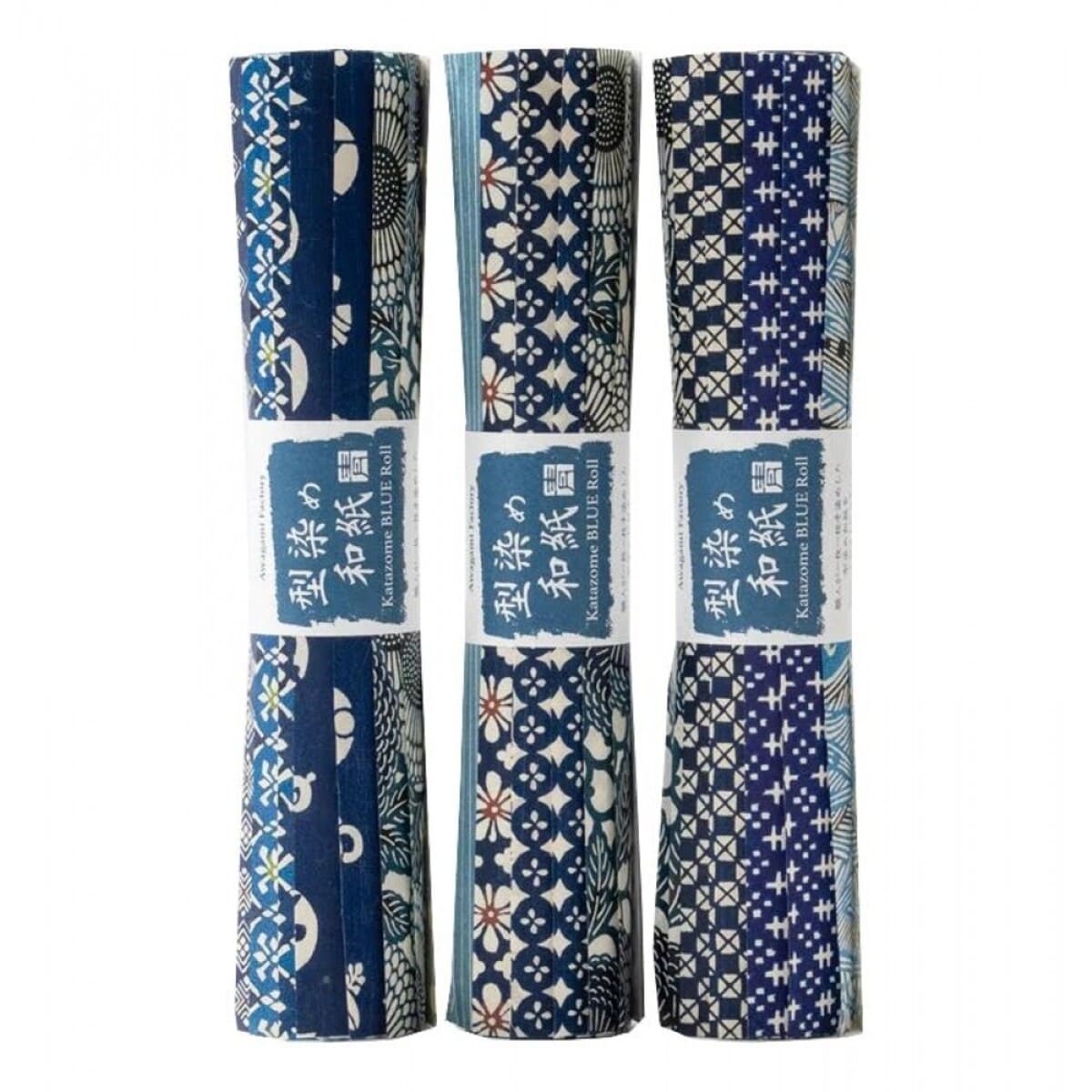 Papel Awagami Katazome Japan Blues 30X47cm com 30 Folhas