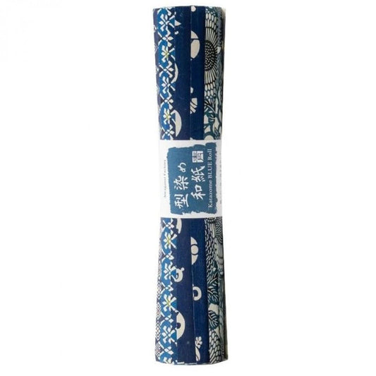 Papel Awagami Katazome Japan Blues 30X47cm com 30 Folhas