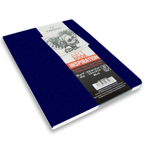 Caderno Para Sketch ART BOOK Inspiration Canson A5x2 Azul