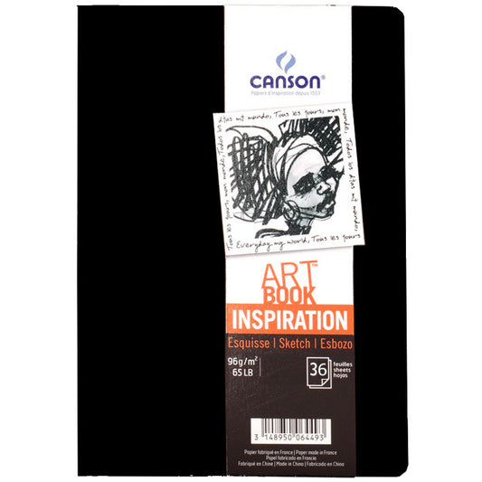 Caderno Para Sketch ART BOOK Inspiration Canson A4x2 Preto