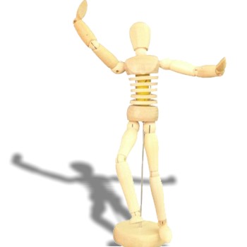 Manequim Articulado Feminino 20 cm  Torso Flexível