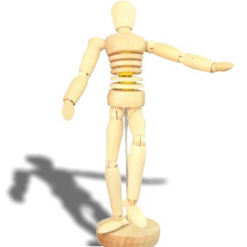 Manequim Articulado Masculino 20 cm  Torso Flexível