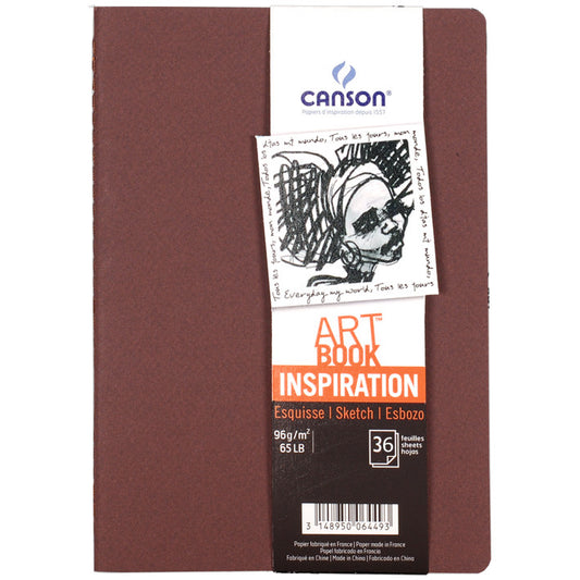 Caderno Para Sketch ART BOOK Inspiration Canson A4x2 Terracota