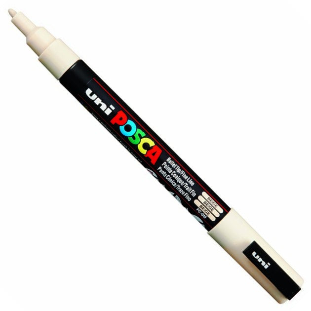 Caneta Posca Uni Ball PC-3M Bege