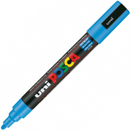 Caneta Posca Uni Ball PC-5M Azul Celeste