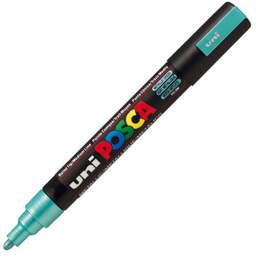 Caneta Posca Uni Ball PC-5M Verde Metálico