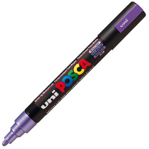 Caneta Posca Uni Ball PC-5M Violeta Metálico