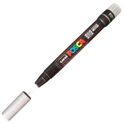 Caneta Posca Ponta de Pincel PC-F350 Prata
