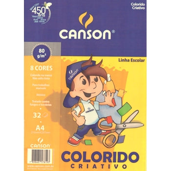 Papel Colorido Criativo Canson 80 g/m²  A4