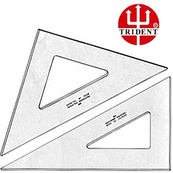 Jogo de Esquadros Trident sem escala 45º e 60º 2532/2632 32cm